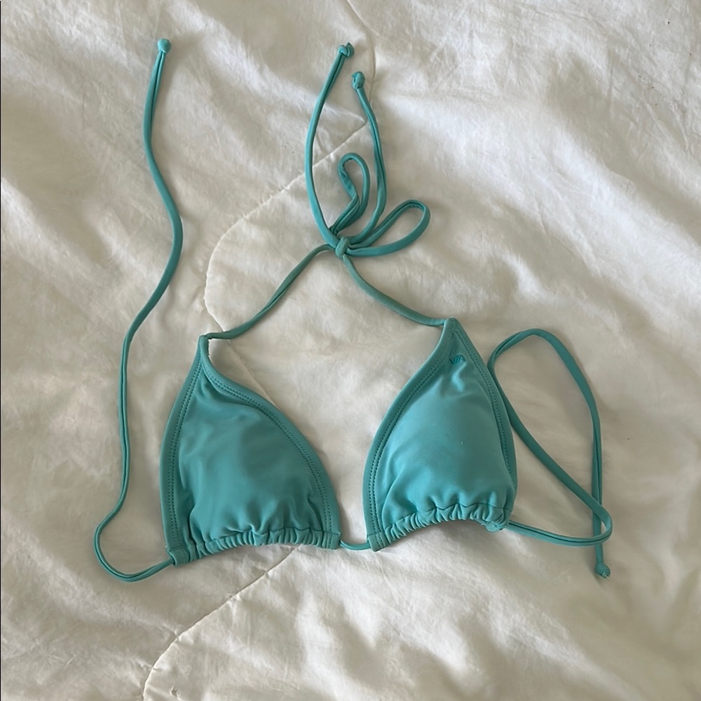 RVCA Teal Bikini Top